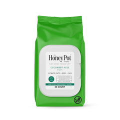 The Honey Pot feminine wipes pack offers daily freshness and pH balancing.