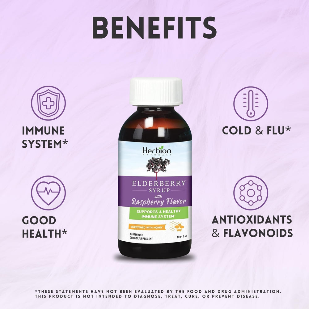 Honey-sweetened syrup with natural raspberry flavor
