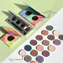 Honeybee Gardens Nirvana refill pan emphasizes minimal waste and recyclable packaging.