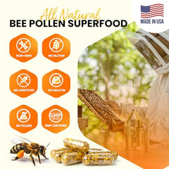 Vegetarian capsules filled with bee pollen