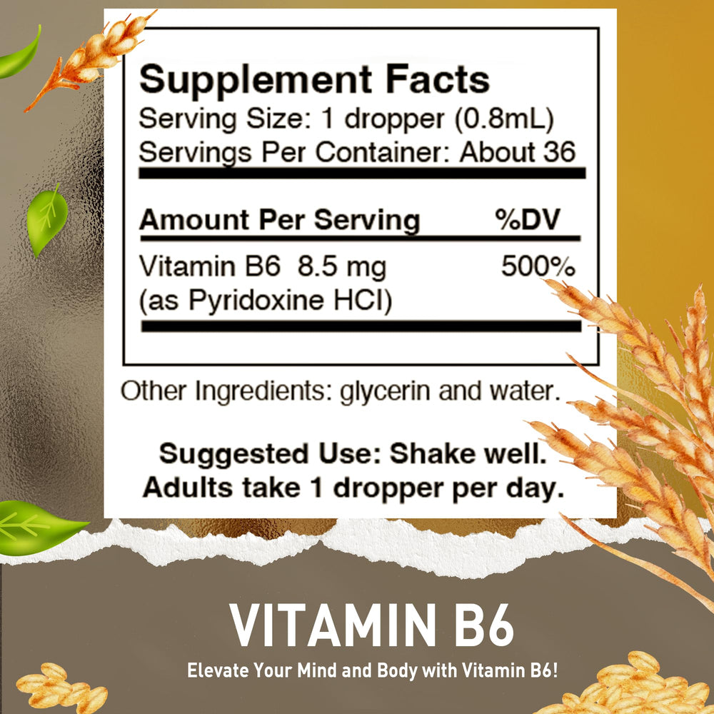 Close-up of HoneyCombs B6 liquid drops label