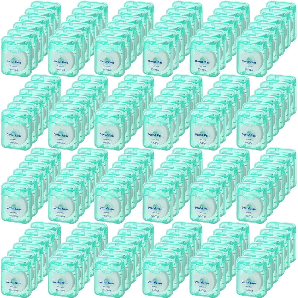 Honeydak 150-pack mint-flavored dental floss bulk packaging front view