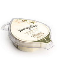 Close-up of Honeysuckle Jasmine wax melt cube