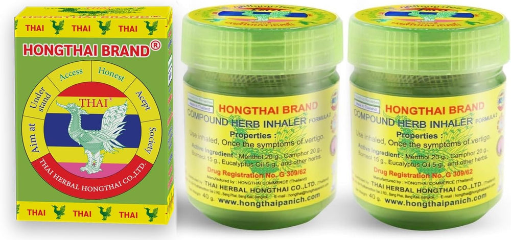 HONG THAI Compound Thai Herb Inhalant bottle ready for quick aromatic refresh
