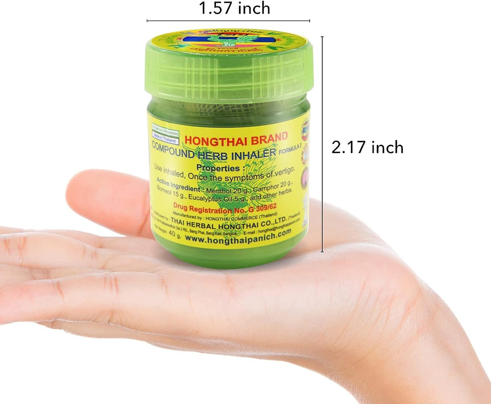 Hong Thai Compound Thai Herb Inhalant on display promotes mindful moments and stress-relief routines.