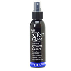 Front view of HOPE'S Perfect Glass Eyewear Cleaner 4oz bottle