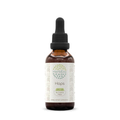 Front view of Hops B60 alcohol-free tincture bottle, 2 oz