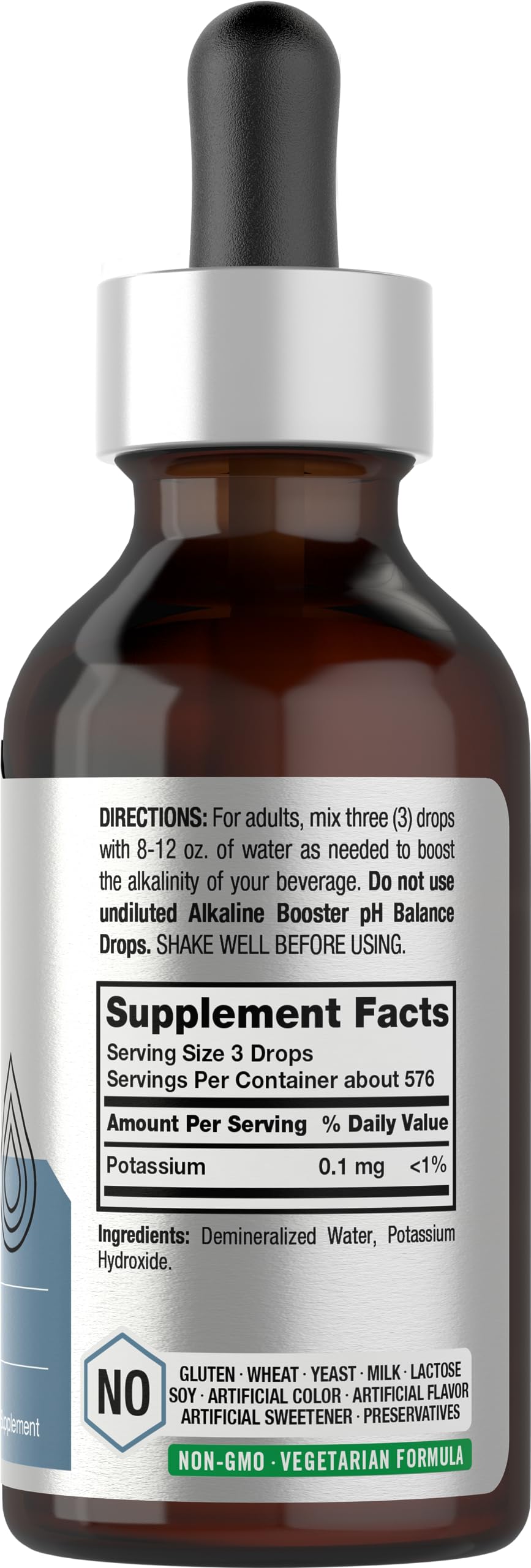 Dropper bottle of Horbaach Alkaline Water Drops