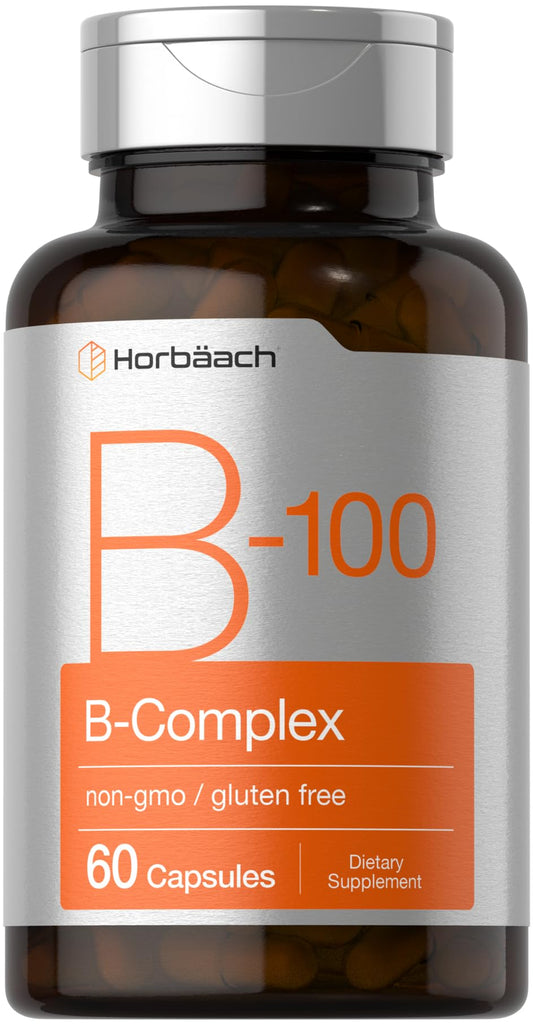 Horbäach B-100 Complex Vitamin bottle – front view
