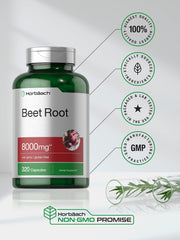 Front of Horbäach Beet Root Powder Capsules packaging