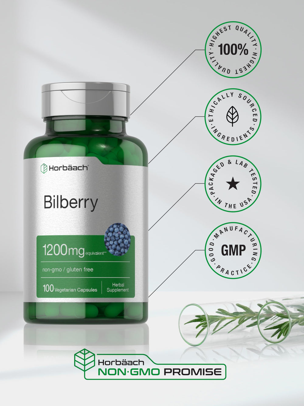 Vegetarian capsules poured from the bottle