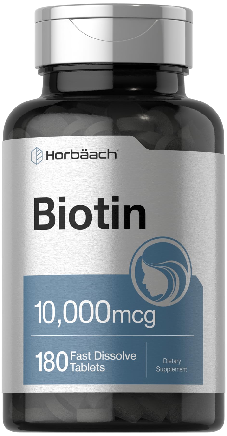 Horbäach Biotin 10000mcg fast dissolve tablets hero image