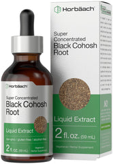 Front view of Horbaach Black Cohosh Root Tincture bottle