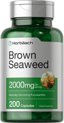 Horbäach Brown Seaweed Extract Capsules 2000mg bottle front
