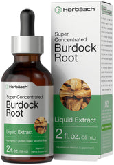 Horbaach Burdock Root Tincture bottle 2 oz – front view