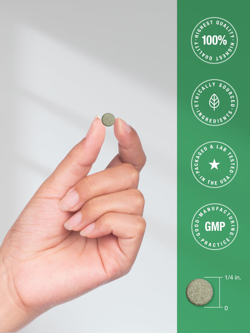Product packaging highlighting Horbäach chlorophyll chewables