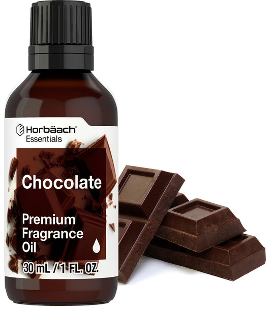 Horbäach Chocolate Fragrance Oil 1oz amber glass bottle