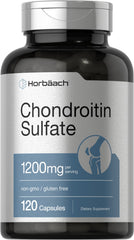 Front view of Horbaach Chondroitin Sulfate 1200mg bottle