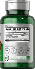 Side view of Horbäach Cinnamon Capsules bottle