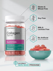 Close-up of Horbäach Collagen Gummies strawberry - image 2