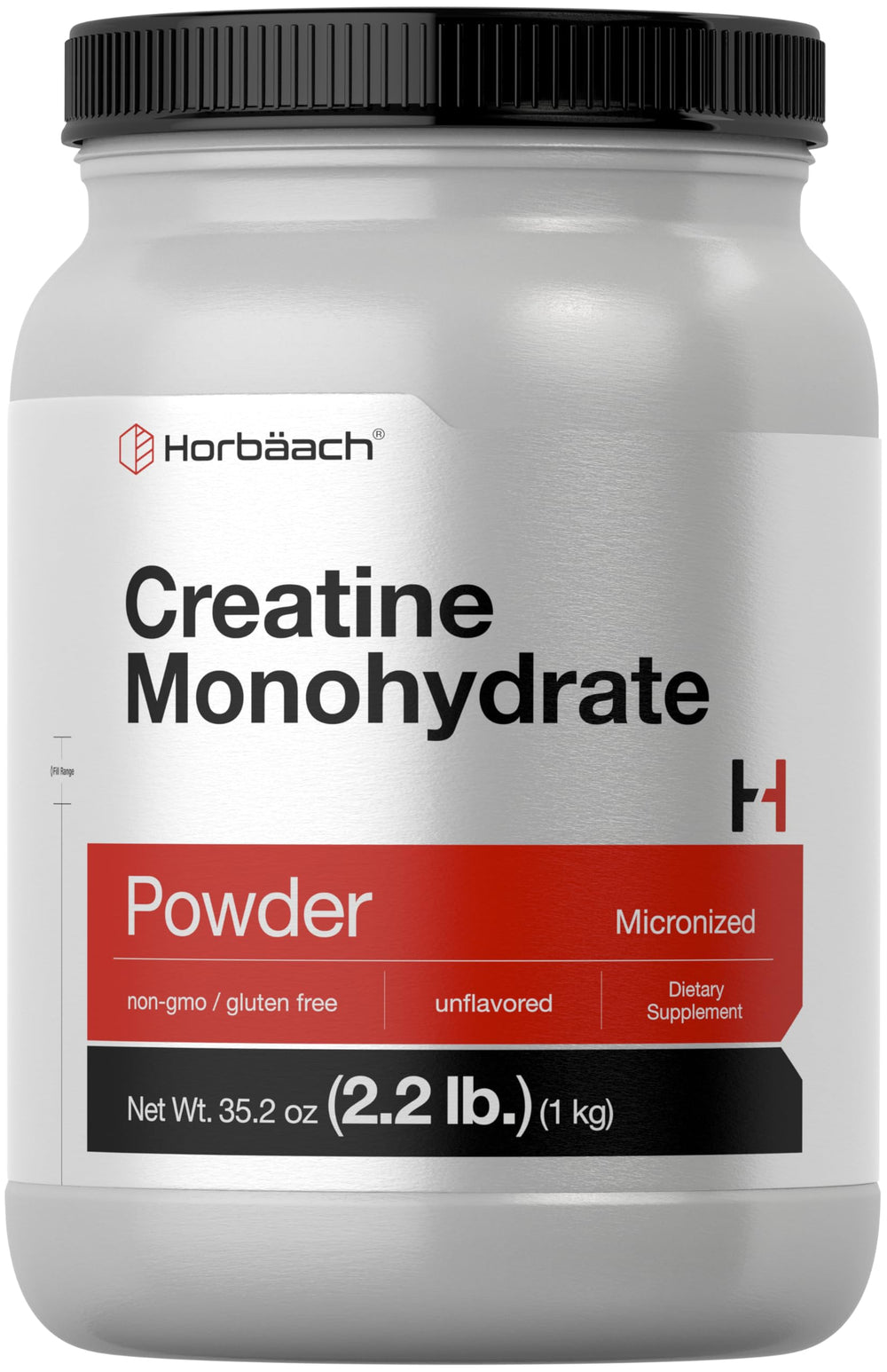 Horbäach Creatine Monohydrate Powder 2.2 lb packaging front