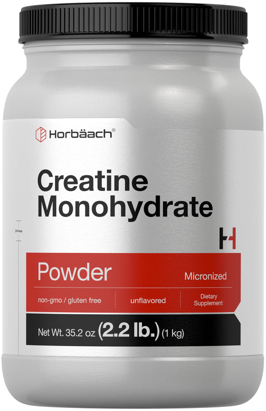 Horbäach Creatine Monohydrate Powder 2.2 lb packaging front