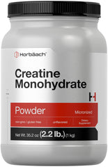 Horbäach Creatine Monohydrate Powder 2.2 lb packaging front
