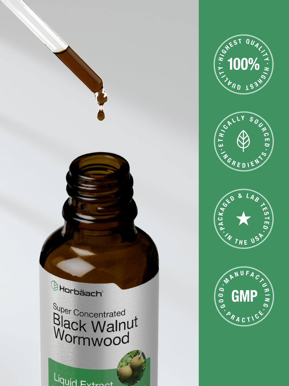Antioxidants for daily wellness from black walnut and wormwood