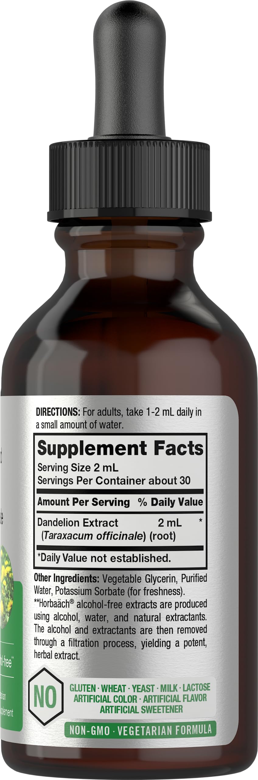 Dropper dispensing Horbaach Dandelion Root Extract