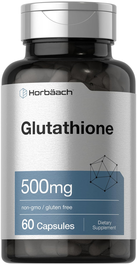 Horbäach Glutathione 500mg bottle front view