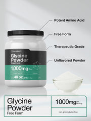 Glycine Powder ingredients panel