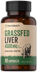 Horbäach Grass Fed Beef Liver bottle label