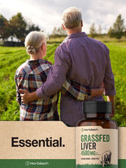 Grass-fed beef liver sourced from pasture-raised cattle