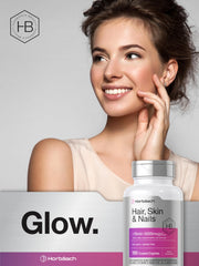Lifestyle image showing healthy hair and nails lifestyle