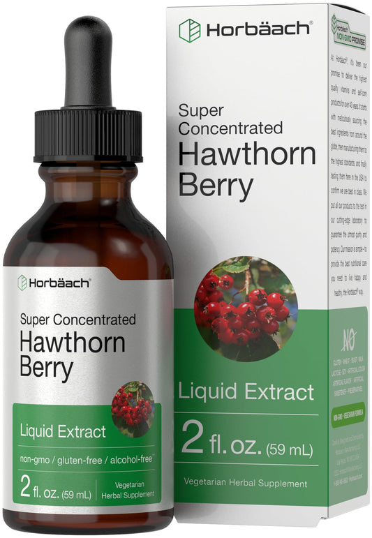 Horbaach Hawthorn Berry Extract 2 oz bottle