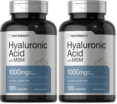 Horbäach Hyaluronic Acid with MSM bottle and label