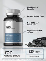 Tablets of Horbaach Iron Ferrous Sulfate 325mg