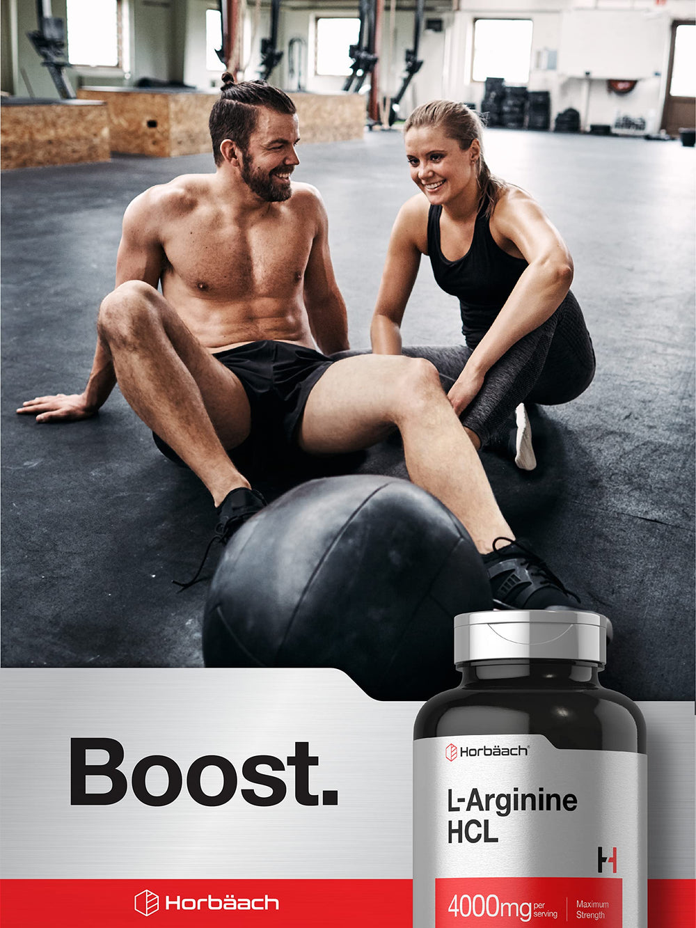 Horbäach L-Arginine 4000mg manufacturer label