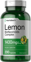 Horbäach Lemon Bioflavonoids supplement bottle with 200 capsules