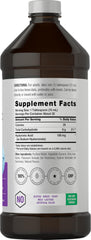 Front view of Horbaach Hyaluronic Acid liquid supplement bottle with Mixed Berry flavor