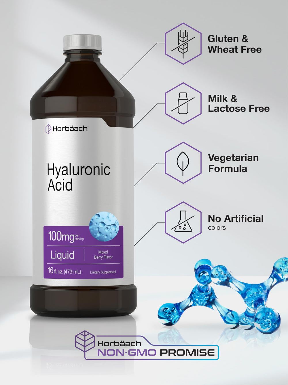 Ingredient and purity statements on Horbaach packaging