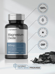 Gluten-free indication on Horbaach Magnesium Oxide bottle