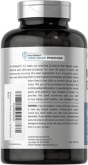 Label showing 865 mg Magnesium Oxide per capsule
