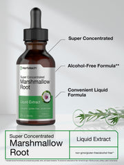 Close-up of Horbäach label on Marshmallow Root tincture