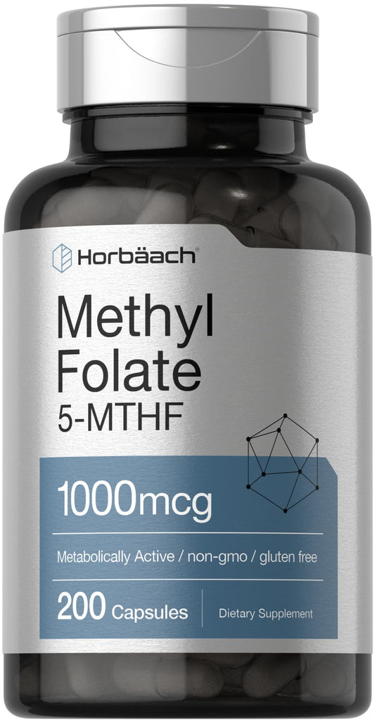 Horbäach Methyl Folate 1000 mcg bottle