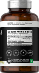 Close-up of Horbäach MSM 1500mg supplement label