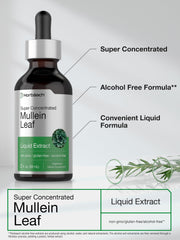 Alcohol-free Mullein Leaf Extract label