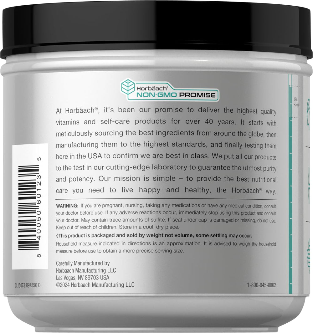 Pouring Horbaach Multi Collagen Powder into a shaker