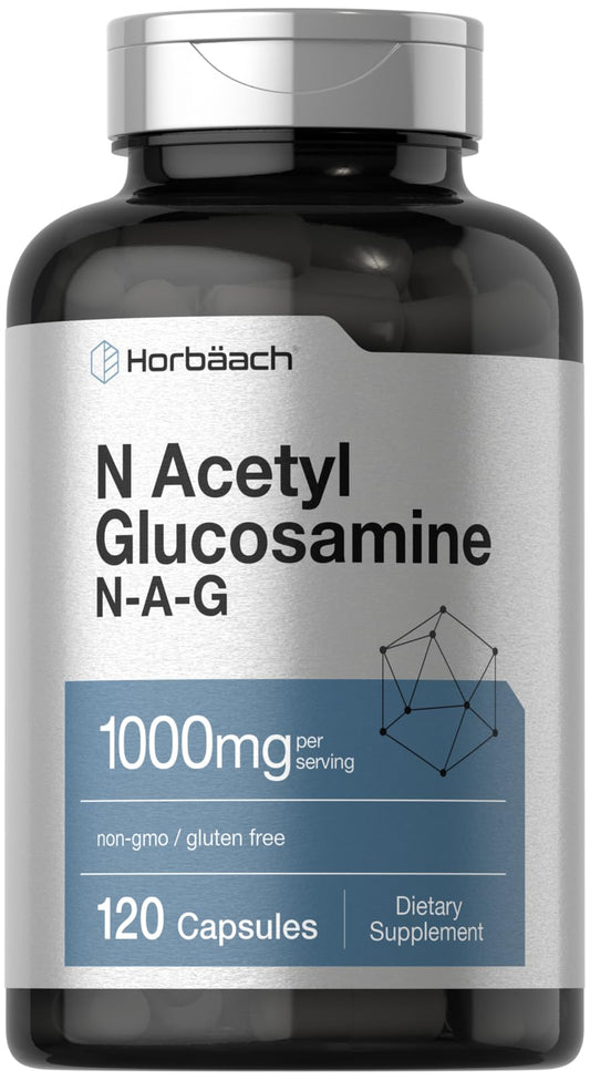 Horbaach N-Acetyl Glucosamine 1000 mg bottle with label