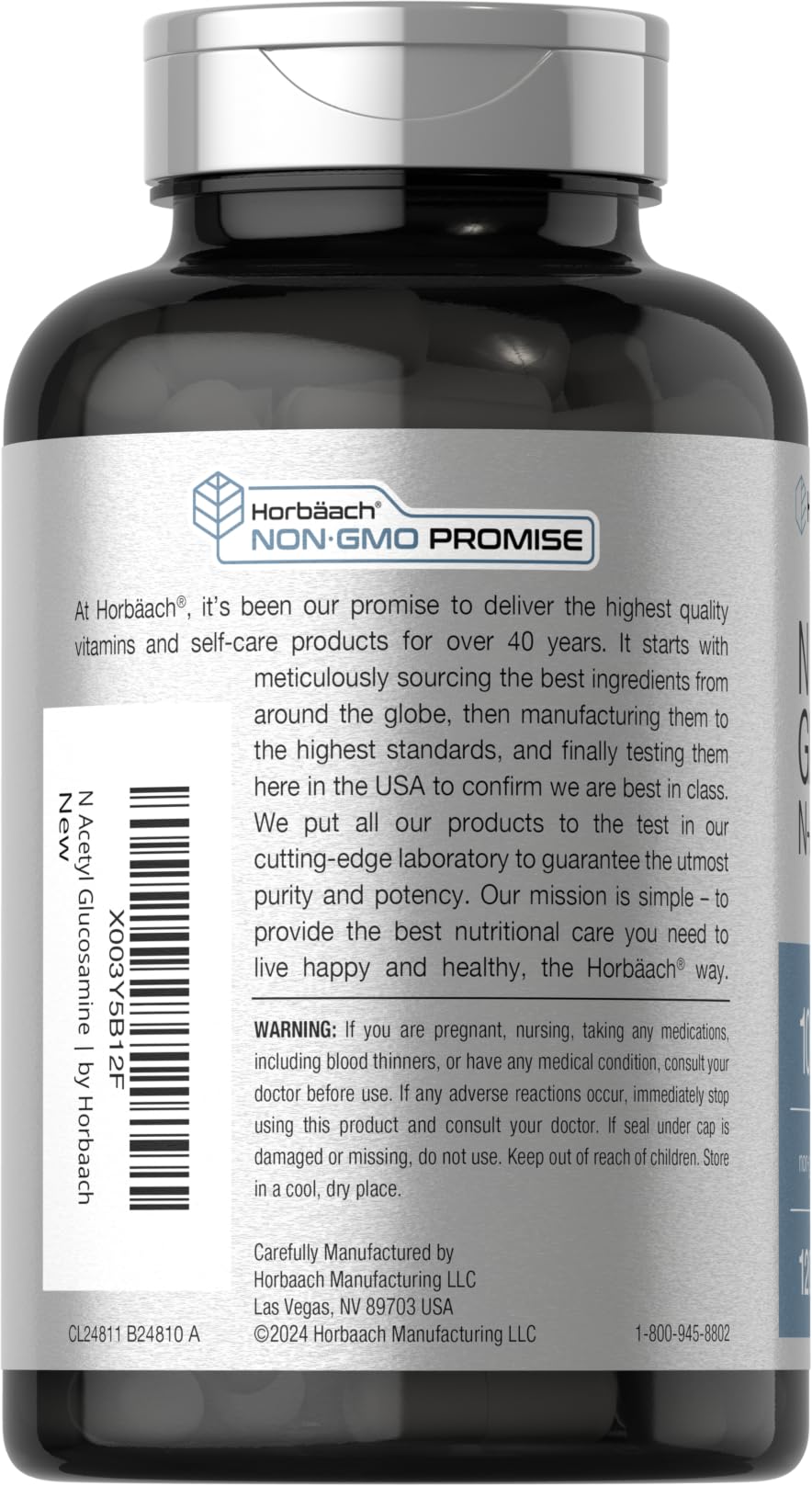 Product packaging showing Horbaach NAG bottle